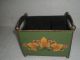 Vintage Hand Crafted Iron Floral Painted Stationery Letter/paper/envelope Box India photo 8