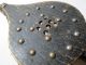 Antique 19th Century Decorated Oak Pattern Studded Leather Fireplace Bellows 16 