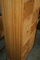 Milo Baughman Bamboo Commode Chevron - Fron Bamboo Dresser Chrome Base 7 Drawer Mid-Century Modernism photo 6