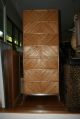 Milo Baughman Bamboo Commode Chevron - Fron Bamboo Dresser Chrome Base 7 Drawer Mid-Century Modernism photo 8