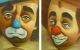 Clowns Vintage Painting Sad & Smiling Circus N Tomas Mid Century Modern Mid-Century Modernism photo 1