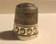Sterling Silver Sewing Thimble James Swann & Sons Birmingham England Decorative Thimbles photo 10