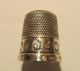 Sterling Silver Sewing Thimble James Swann & Sons Birmingham England Decorative Thimbles photo 3