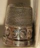 Sterling Silver Sewing Thimble James Swann & Sons Birmingham England Decorative Thimbles photo 4