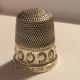 Sterling Silver Sewing Thimble James Swann & Sons Birmingham England Decorative Thimbles photo 6
