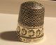 Sterling Silver Sewing Thimble James Swann & Sons Birmingham England Decorative Thimbles photo 7