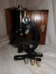 Antique Rare Vintage Beck London Microscope Model 47 Wooden Box Other photo 1