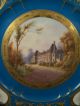 Antique Sevres Porcelain Hand Painted Plate Of Chateau De La Malmaison Signed Plates & Chargers photo 1