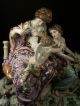 Monumental Large Dresden Porcelain Group Of Cupid In Danger Richard Klemm Urns photo 2