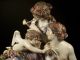 Monumental Large Dresden Porcelain Group Of Cupid In Danger Richard Klemm Urns photo 4