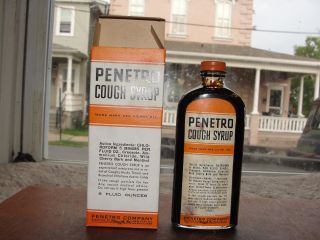 Early 1900s Penetro Cough Syrup With Chloroform New York & Memphis Tn photo