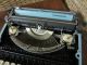 Antique Light Baby Blue Royal Companion Typewriter Mid Century Mod 60s Vtg Deco Typewriters photo 5