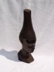 Vintage African Nigerian Hand Carved Dark Wood Bust Women Fertility Goddess Sculptures & Statues photo 5