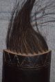 2 Antique Vtg Wood Carved African ? Tribal Face Mask Sculpture Hair Oceania Masks photo 4