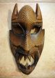 Africa Tribal Mask Fearsome Ritual Religion Wood Sculpture Spirit Medium Bantu Masks photo 1