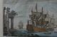 Orig.  Early 18th C.  Maritime Engraving Of Ship: Royal Anne By Thomas Baston C1721 Other photo 3