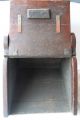 Antique Rare English Fireplace Hearth Coal Box Carved Wood W/ Shovel 1897’s Boxes photo 11