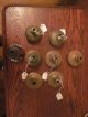 8 Various Bronze,  Copper And Glass Doorknobs,  Most In Door Knobs & Handles photo 4