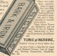 Nerve Cure Depression Remedy Nichols Bark & Iron Nervine Fever Bottle Trade Card Quack Medicine photo 4