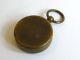 Vintage - Small Brass Fob Compass - Foreign Import - Gwo - Circa 1950 Other photo 2
