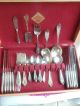 Wm.  A.  Rogers 1847 Old Colony Silverplate 53 Pieces + Case Flatware & Silverware photo 3
