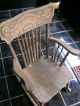 Kids Rocking Chair - Solid Wood - Looks Very Old - Seat Is 15 Inches From Floor Unknown photo 1