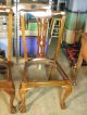 2 Antique Chippendale Claw Ball Feet Chairs Mahogany Hand Carved Shell Unknown photo 2