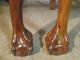 2 Antique Chippendale Claw Ball Feet Chairs Mahogany Hand Carved Shell Unknown photo 4