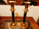 Brass And Green Overlay Candle Stick Holders Metalware photo 10