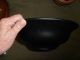 Gorgeous Large,  Black,  Handpainted Bowl With Parrots & Tree Limbs And Flowers Bowls photo 5