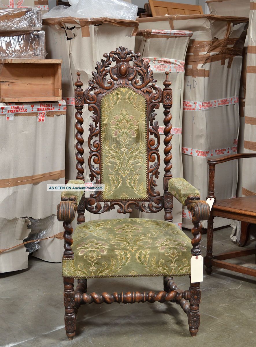 111041 : Antique French Renaissance Carved Arm Chair 1800-1899 photo