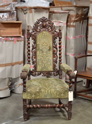 111041 : Antique French Renaissance Carved Arm Chair photo