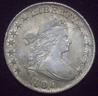 1806 Bust Half Dollar Silver O - 109 Variety No Stem - Xf Details Priced To Sell photo