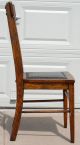 Antique Arts & Crafts Mission Oak Chair With Leather Seat,  1 Of 3 Available (a) 1900-1950 photo 9