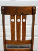 Antique Arts & Crafts Mission Oak Chair With Leather Seat,  1 Of 3 Available (a) 1900-1950 photo 7