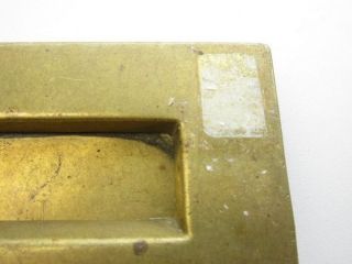 Vintage Antique Solid Brass Letter Box Slot photo