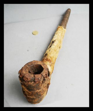 A Neanderthal Looking Pipe From Mambila Tribe Of Cameroon photo