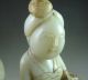 2080g Antique Chinese Old Hetian Jade Carved Woman And Urchin Statue Other photo 9