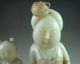 2080g Antique Chinese Old Hetian Jade Carved Woman And Urchin Statue Other photo 1