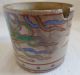 Very Old Chinese Painted Cockerial Brush Pot Signed Impressed Mark Brush Pots photo 3