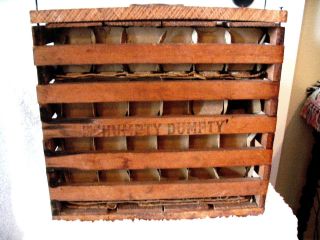 Vintage Wooden Humpty Dumpty Egg Carrier. . photo