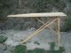 Vintage Wood Ironing Board Table Display Bench Primitives photo 2