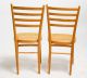 Set Of 4 Elegant Vintage Ladderback Dining Chairs With Cane Seats Post-1950 photo 4
