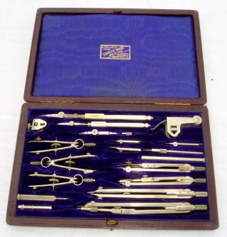 A Complete Set Of Draughtman ' S Tools By B.  J.  Hall & Co.  Ltd photo