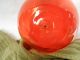 Vintage Large Red Glass Fishing Float Ball 6 
