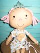 Primitive Princess Diane Raggedy Ann Annie Doll Handmade Ooak One Of A Kind Prim Primitives photo 2