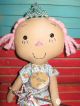 Primitive Princess Diane Raggedy Ann Annie Doll Handmade Ooak One Of A Kind Prim Primitives photo 4