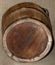 Primitive Antique Distressed Solid Ash Utility Bucket W/metal Staves & Handle Primitives photo 6