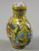 Chinese Cloisonne Enamel Snuff Bottle Floral Snuff Bottles photo 1