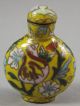 Chinese Cloisonne Enamel Snuff Bottle Floral Snuff Bottles photo 3